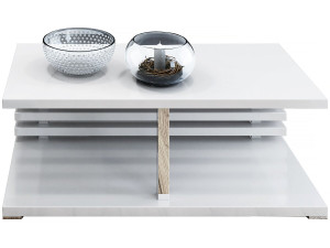 Table basse "ALEX"- 120 X 60 X 44 Cm - Blanc