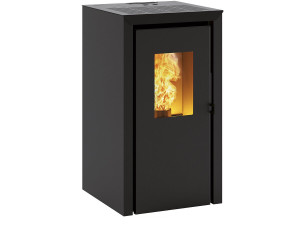 Poêle à granulé Monobloc "Bassano 5" - 82 x 45.5 x 45.5 cm - 4,2 KW - Anthracite