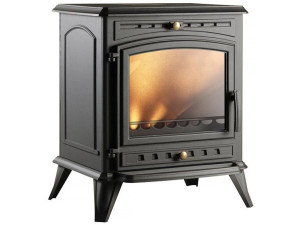 Poêle à bois "Altea" - 74.4 x 64.4 x 54.7 cm - 5 à  12 KW - Anthracite
