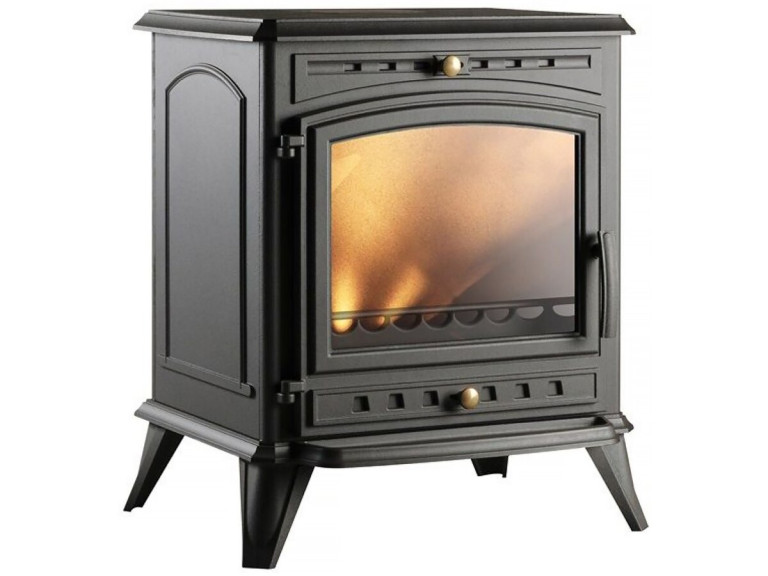 Poêle à bois "Altea" - 74.4 x 64.4 x 54.7 cm - 5 à  12 KW - Anthracite