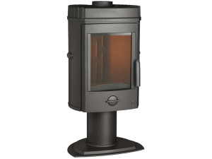 Poêle à bois fonte "Mesnil"  - 98,6 x 48,6 x 38,5 cm - 5 à 12 KW - Anthracite