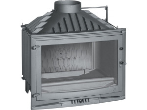 Volet foyer à buches "700 Selenic " - 66,4 x 69,2 x 49,1 cm - 6,5 à 15 KW - Anthracite