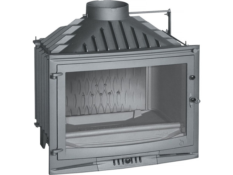 Volet foyer à buches "700 Selenic " - 66,4 x 69,2 x 49,1 cm - 6,5 à 15 KW - Anthracite