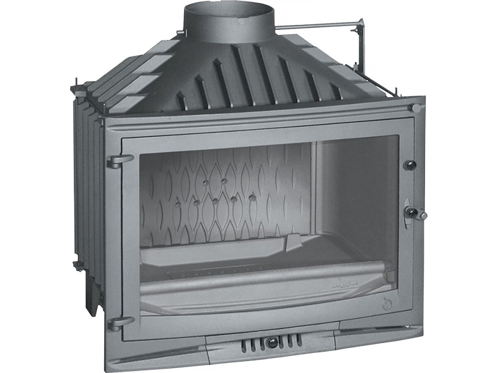 Volet foyer à buches "700 Selenic " - 66,4 x 69,2 x 49,1 cm - 6,5 à 15 KW - Anthracite