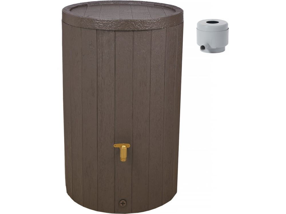 Kit récupérateur d'eau "Madera" - 220 L - Brun