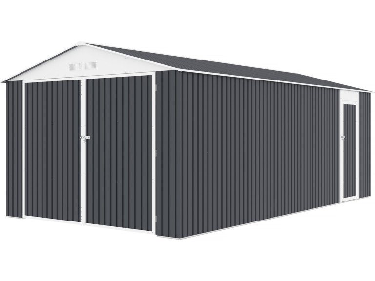 Garage en métal "Houston" 18,56m²  - Anthracite