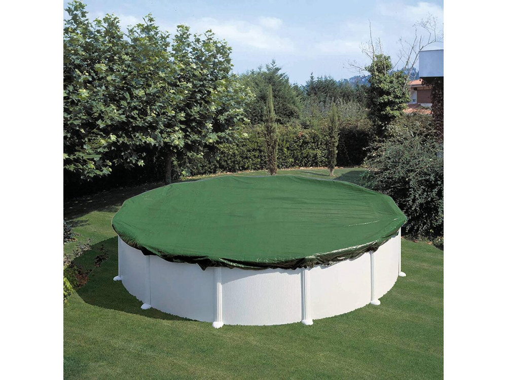 Bâche d'hiver pour piscines ovale - 7.30 x 3.75 m - Vert