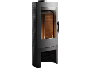 Poêle à bois en Fonte "Argos" - 53,2 x 44,4 x 122  cm - 12 kW - Anthracite