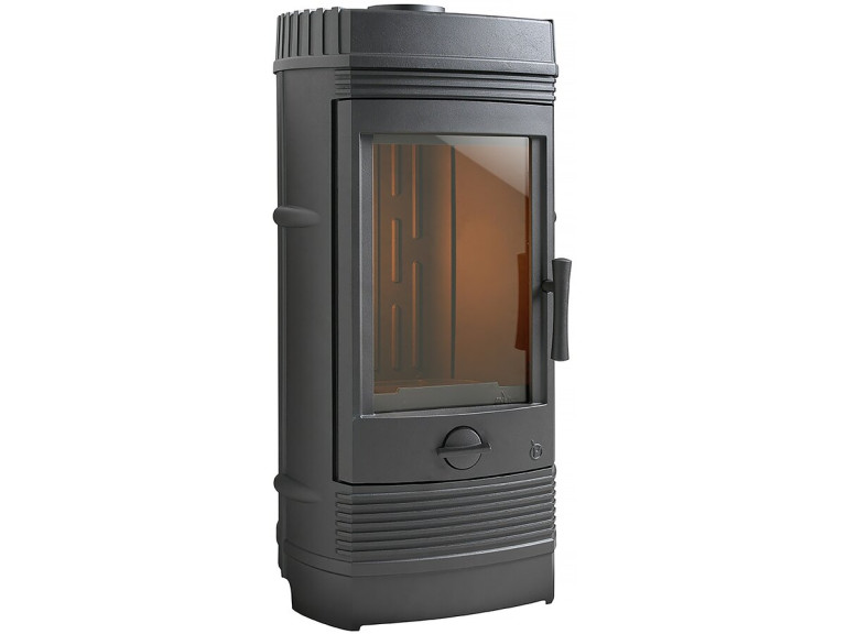 Poêle Fonte "Gomont" - 55 x 44,75 113 cm - 12 kW - Anthracite