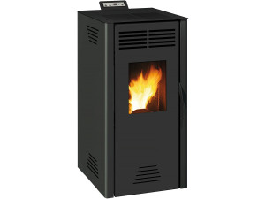 Poêle à granulés "Adrano" - 47 x 56 x 95 cm - 3,1 - 7,3 kW - Anthracite - Noir
