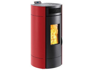 Poêle à granulés Lodi 10 Wi-Fi – Poêle à pellets - 3 à 9,5 kW - Rouge
