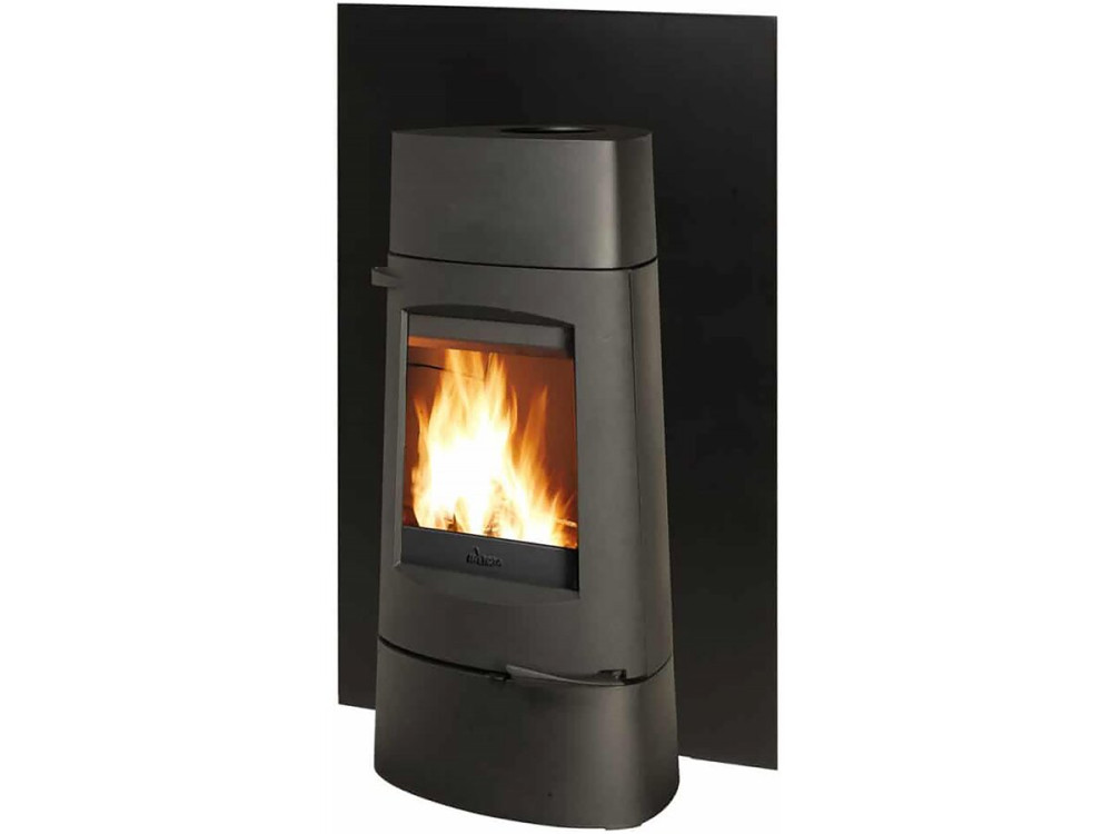 Poêle à bois en fonte "Aratos" - 105 x 52,7 x 45,3 cm - 8 kW - Anthracite