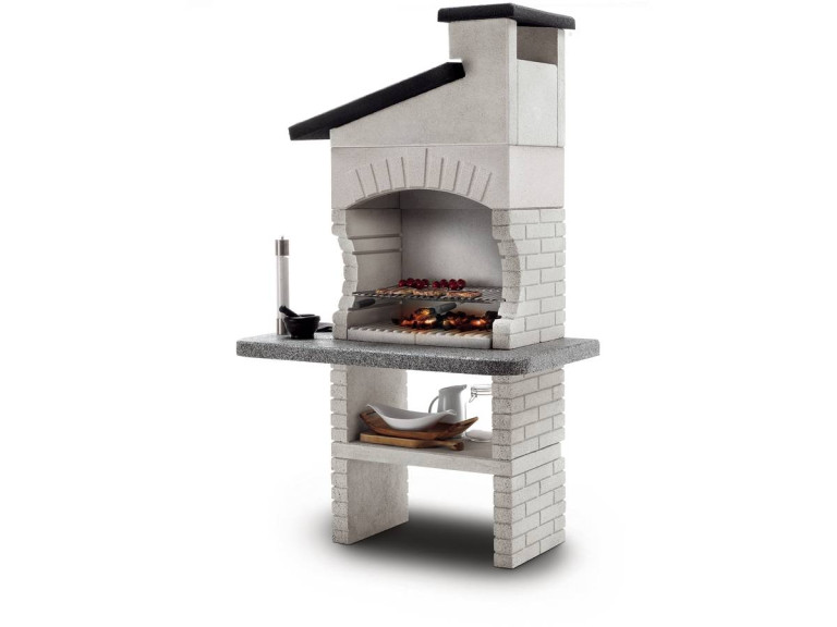 Barbecue en pierre Palazzetti "Guanaco 2" - 128 x 71 x 204 (H) cm