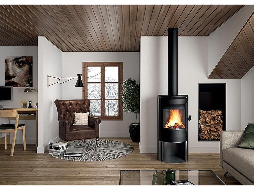 Poêle à bois Invicta " Neosen " - raccordable  - 8 kW