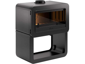 Poêle à Bois Fonte " Wilson " sur  Banc raccordable - 8kW