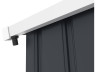 Gouttière pour abri de jardin en métal de 2 à 6m2