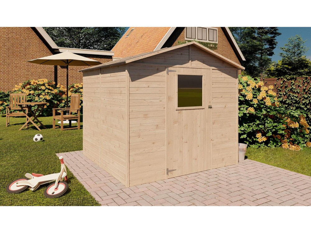Abri de jardin bois 4,5 m² "Aude" - 15 mm