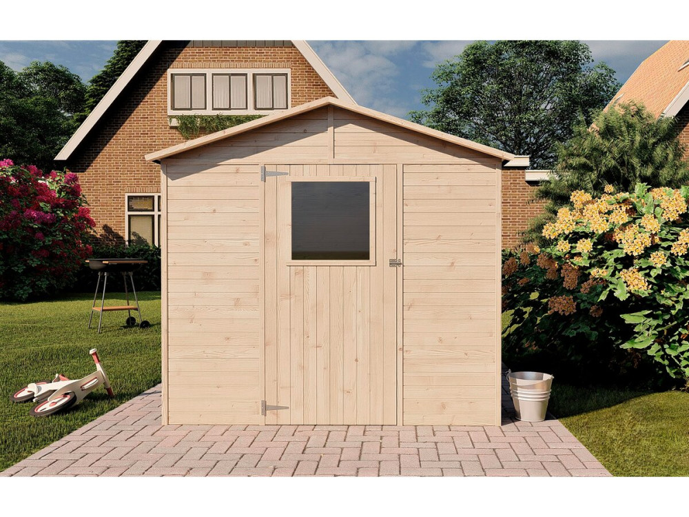 Abri de jardin bois 4,5 m² "Aude" - 15 mm
