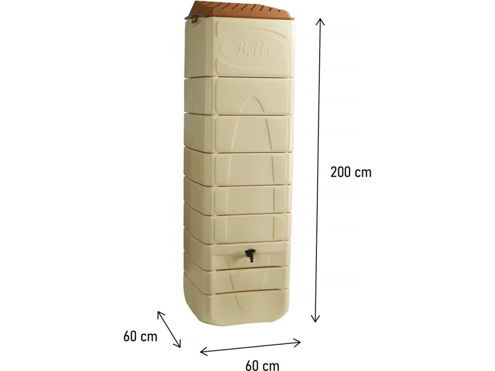 Récupérateur d'eau "Pateya" - 650 litres - Beige