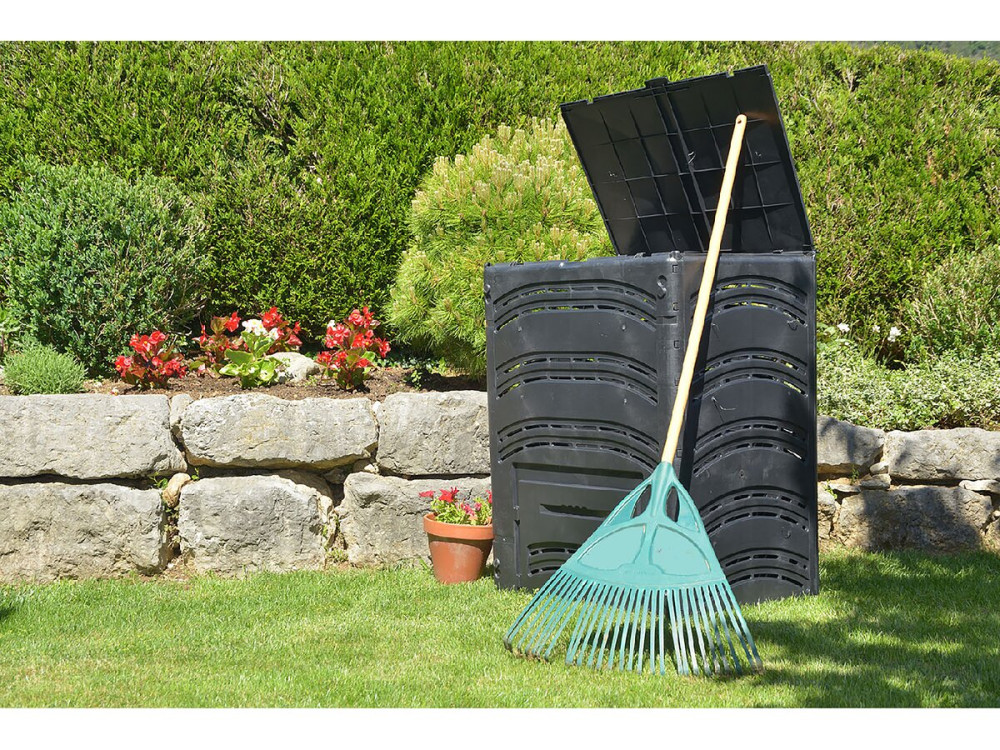 Composteur en plastique "MAKI" -  500L - Noir