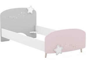 Lit enfant "Etoiles 2" - 90 x 200 cm - Blanc