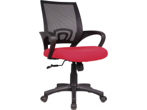 Fauteuil de bureau à roulettes "Dana" - Noir/Rouge