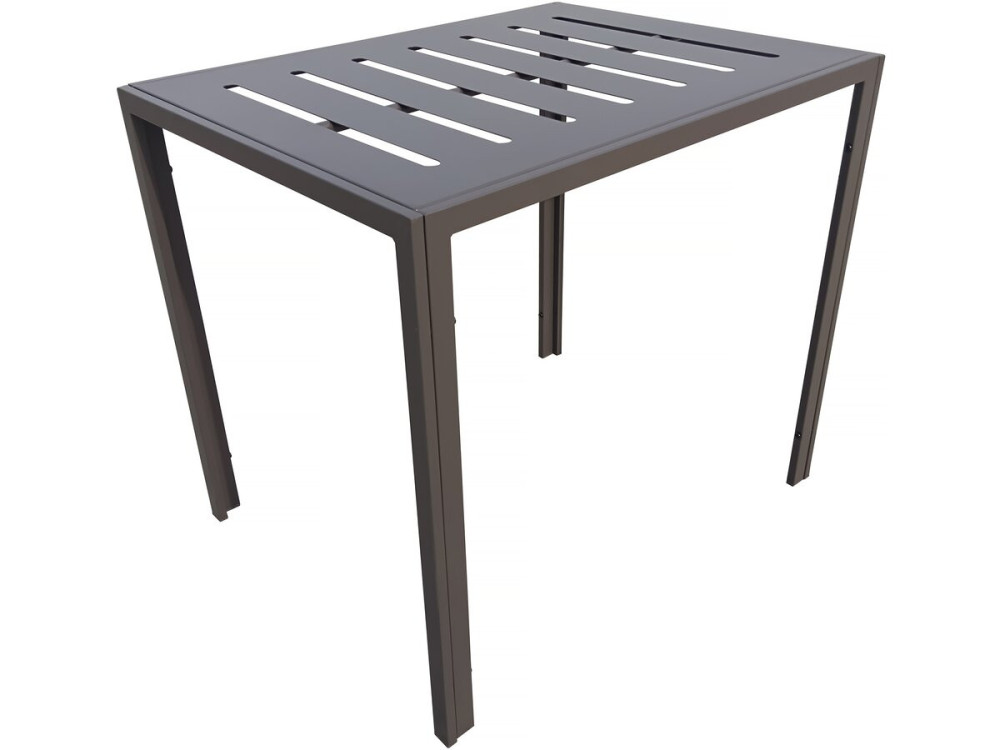 Salon de jardin balcon "Liam" - 2 places - Marron/Gris