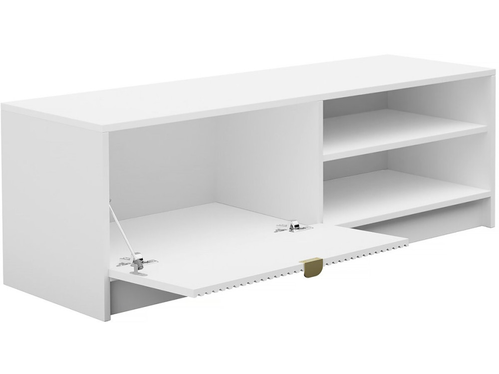 Meuble TV - Tireno 1K -  120  X 40  X 40 cm - Blanc