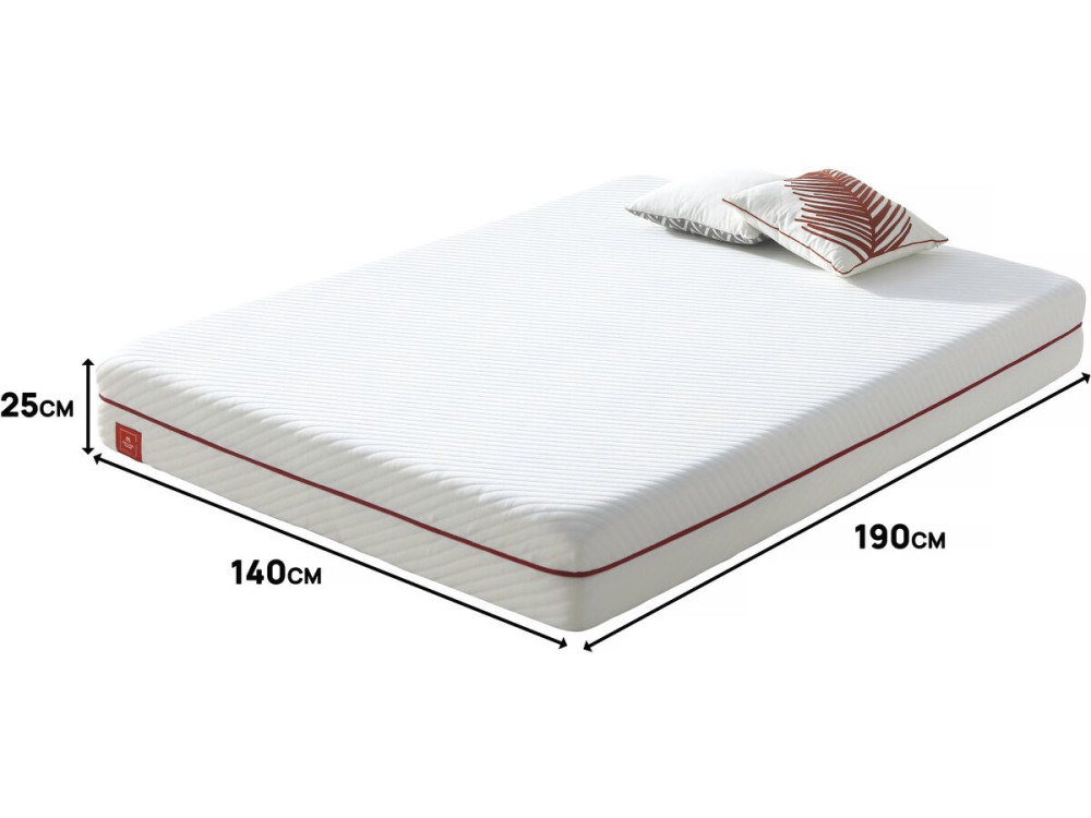 Matelas mémoire de forme "Sana" - 140 x 190 cm