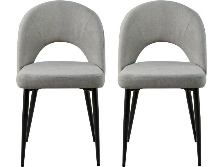 Lot de 2 chaises "Alma" - Gris