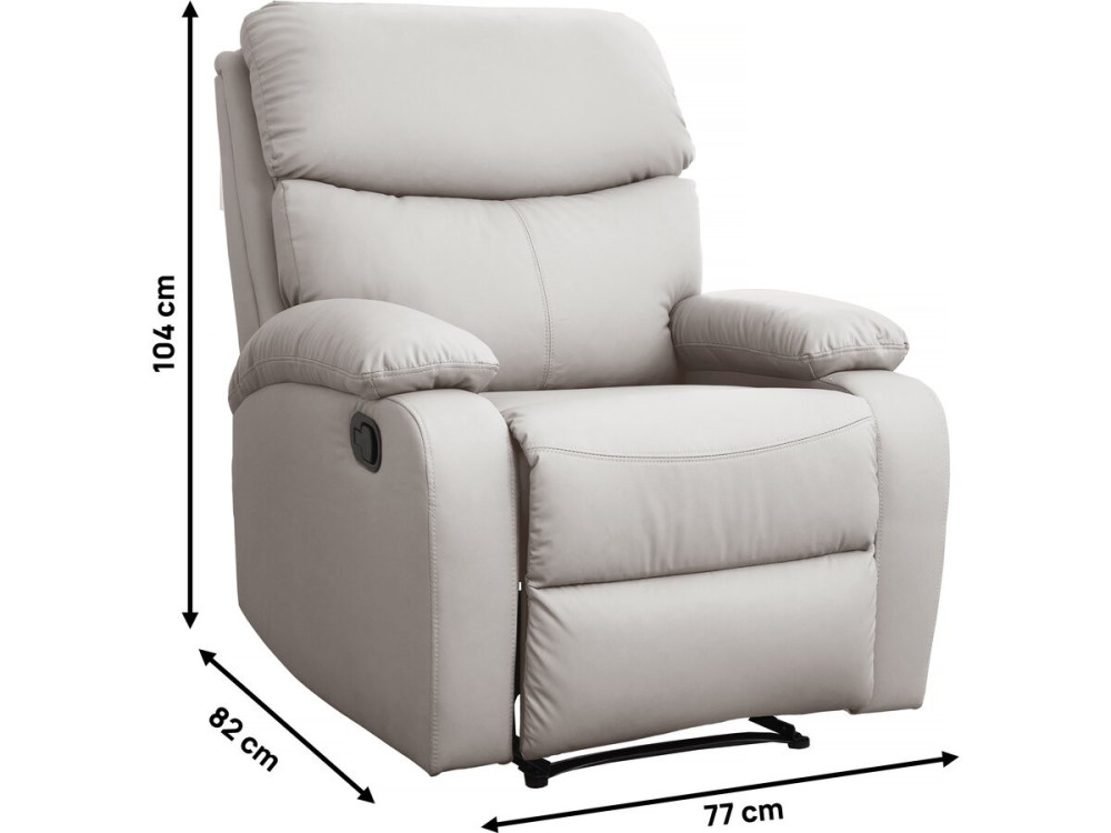 Fauteuil inclinable "Giselle" - Beige