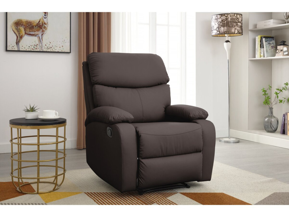 Fauteuil inclinable "Giselle" - Marron