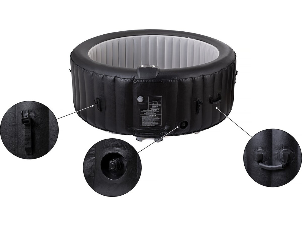 Spa gonflable en PVC  "Sardaigna" - 4 places - Noir