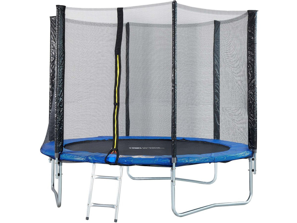 Trampoline "Joycy" - Ø 2,44 m - Avec Filet + échelle + couverture + kit d'ancrage