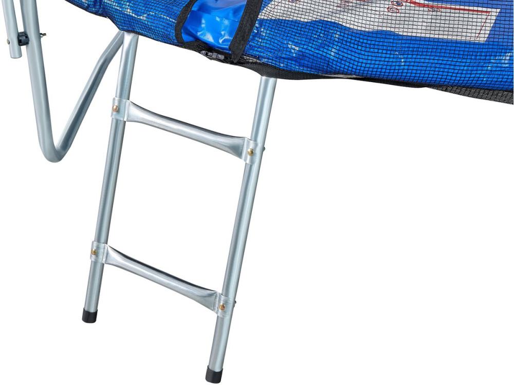 Trampoline "Joycy" - Ø 2,44 m - Avec Filet + échelle + couverture + kit d'ancrage