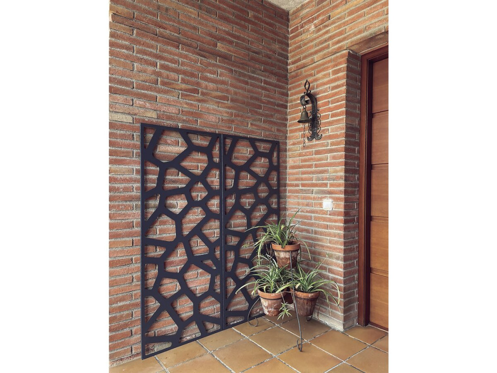 Panneau décoratif - " Stone" - Lot de 4 - 0.60 x 1.50 m - Taupe