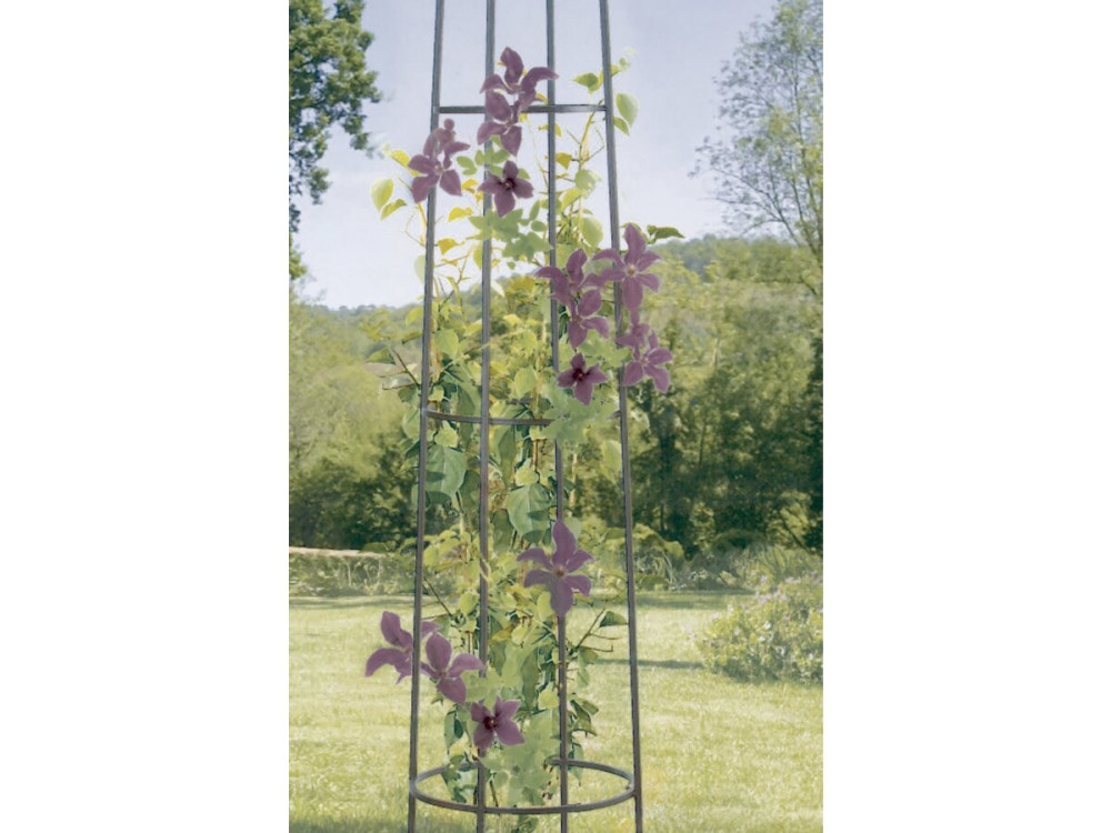 Support  décoratif - " Obelisk " - Ø 0.41 x 2.00 m - Rouille antique