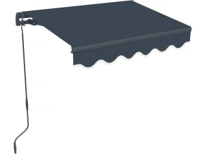 Store banne en aluminium  "Ombra 1" - 160 x 120 cm - Gris