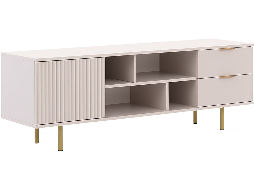 Meuble TV "Nawil" - 150 x 52 x 41 cm - Beige