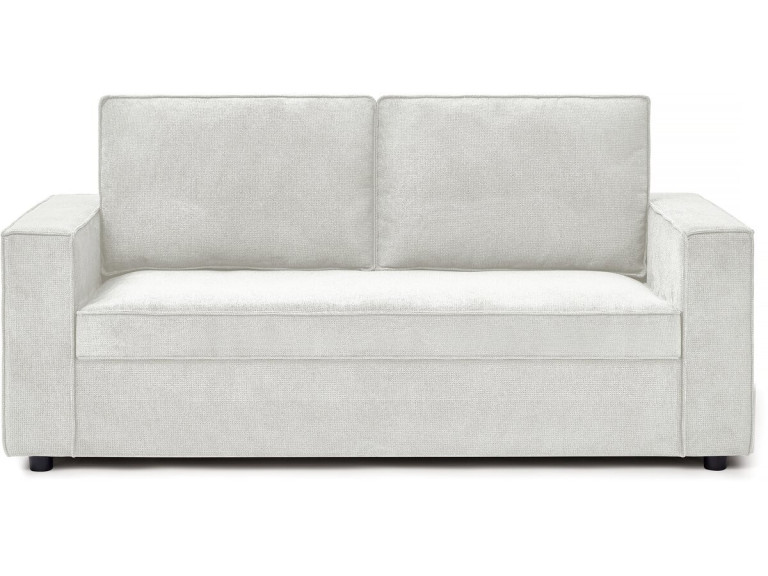 Canapé convertible express en tissu "Clara" - 185 x 90 x 88 cm - Beige