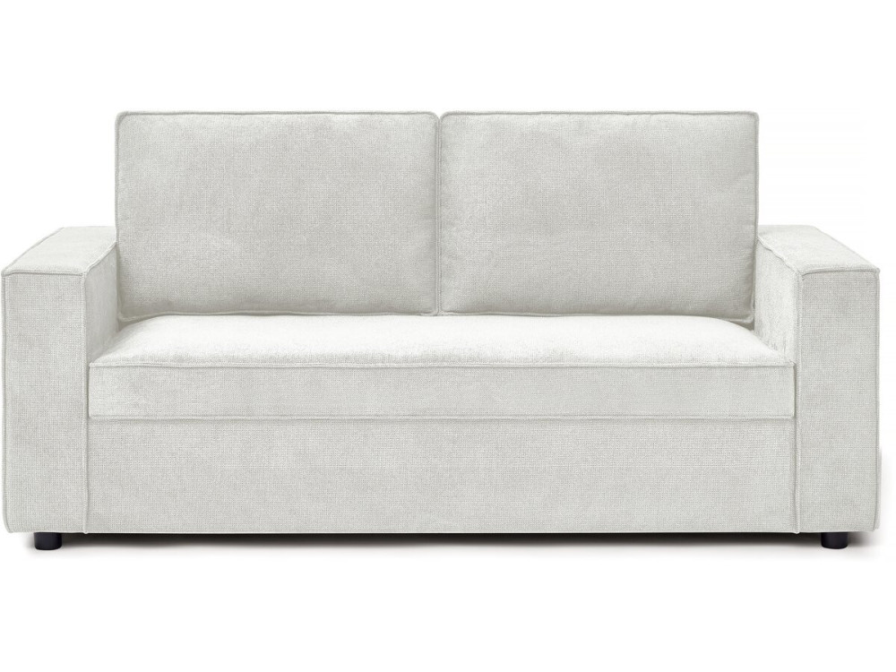 Canapé convertible express en tissu "Clara" - 185 x 90 x 88 cm - Beige