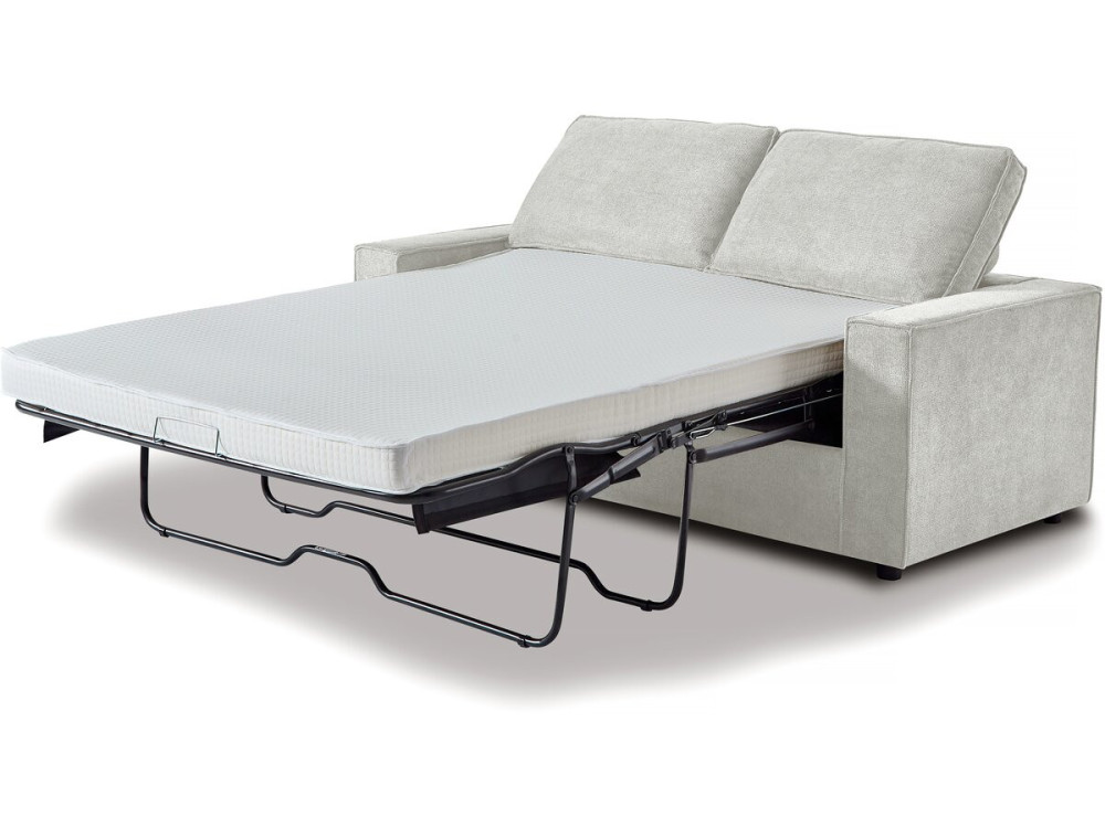 Canapé convertible express en tissu "Clara" - 185 x 90 x 88 cm - Beige