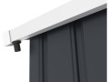 Gouttière pour abri de jardin en métal et garage de 13 à 18.5m2