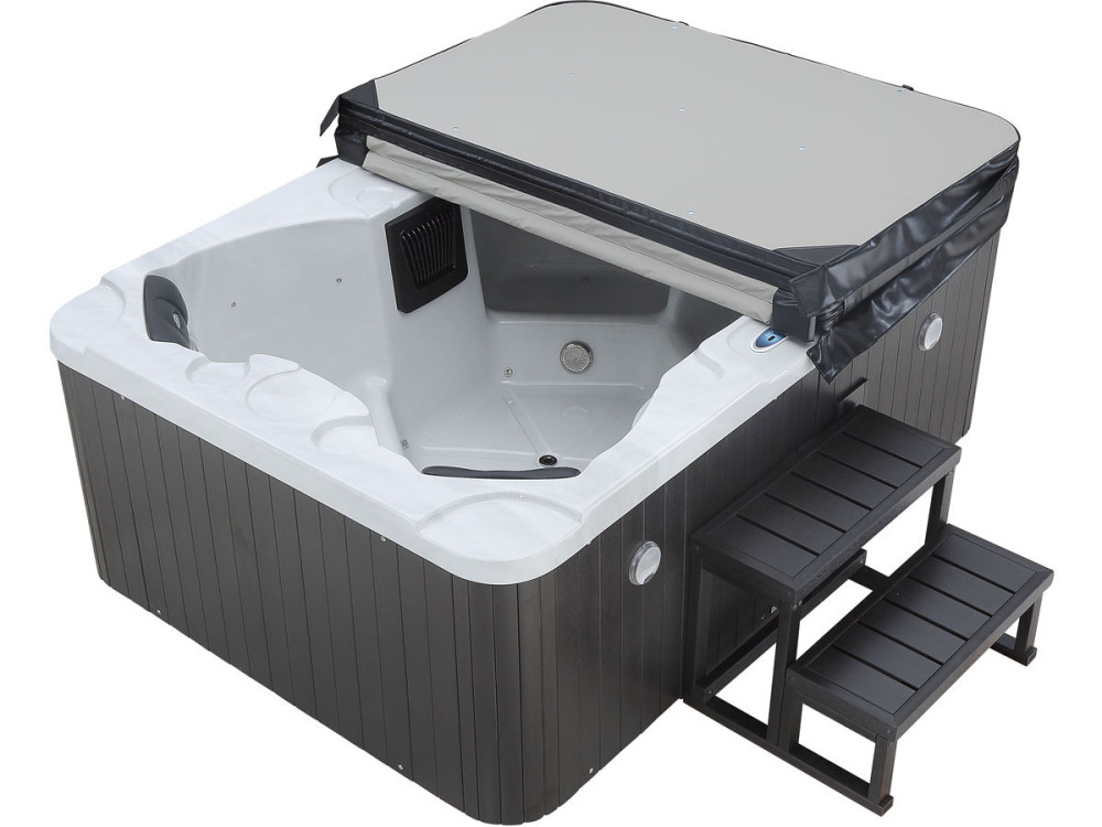 Spa LED "Haïti" 4 places - Enceintes bluetooth intégrées - Blanc