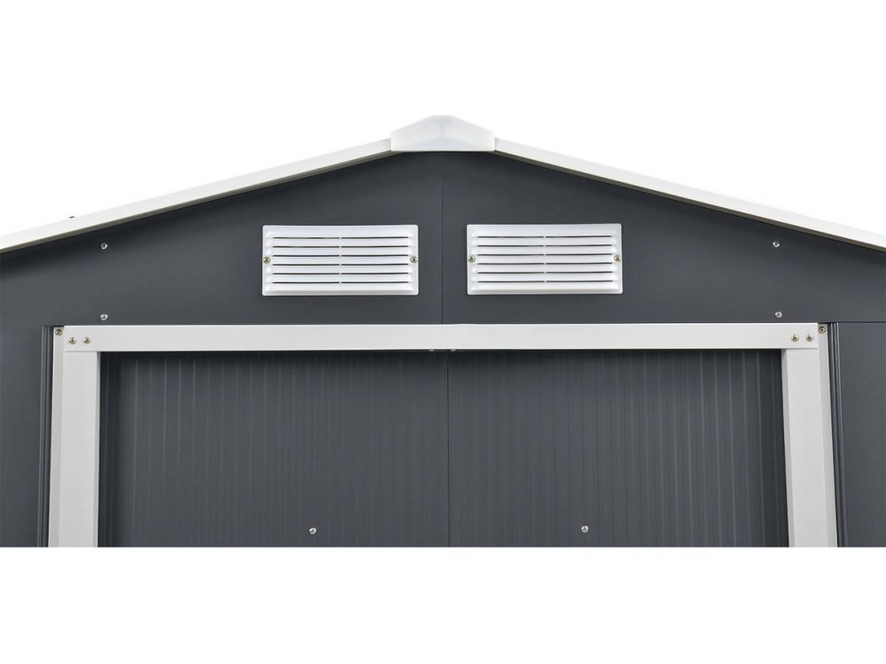 Abri de jardin métal "Vegas" - 7,06 m² - Gris