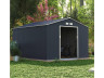 Abri de jardin métal "Vegas" - 12.98 m² - Gris