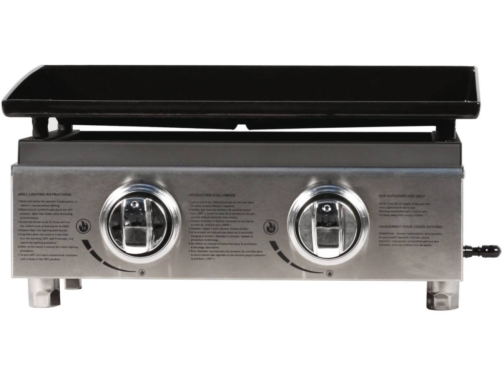Plancha "Presto 2" - 2 Brûleurs - 5 kW - Gris
