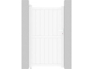 Portillon aluminium "Lola" - 101.2 x 180.9 cm - Blanc