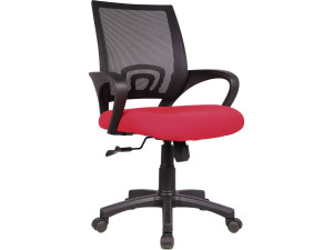 Fauteuil de bureau à roulettes "Dana" - Noir/Rouge
