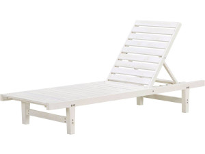 Bain de Soleil en bois "Rawai" - Blanc